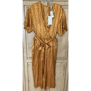JOIE Copper Tau Jumpsuit Tie Waist XS NWT $348